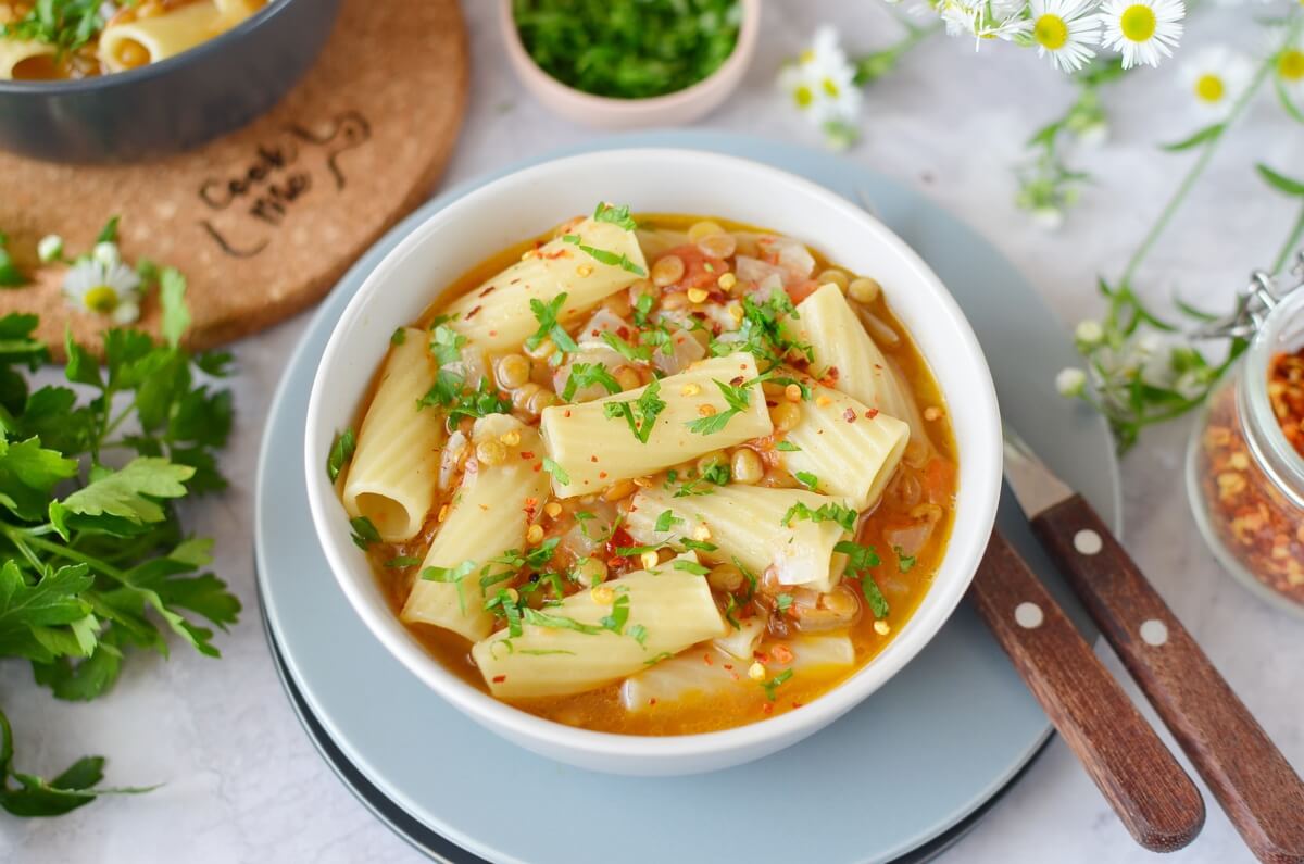 Italian Pasta with Lentils