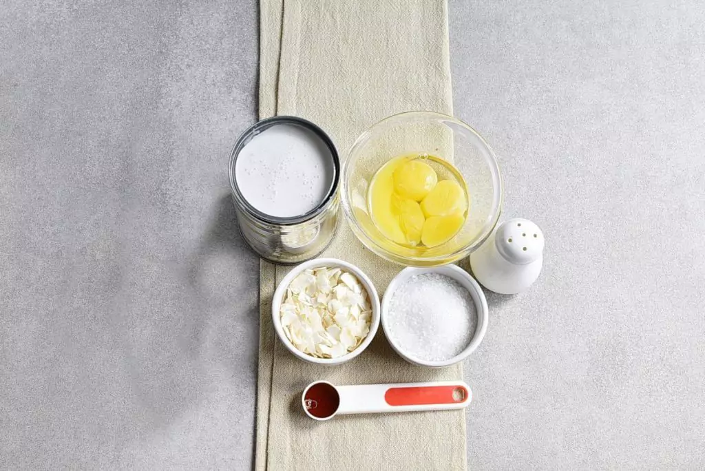Ingredients for Keto Coconut Custard