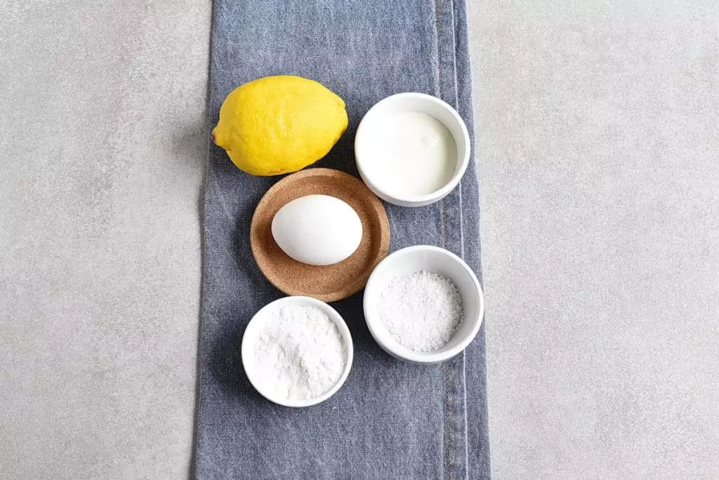 Ingredients for Keto Lemon Cake Chaffles