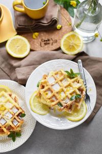 Keto Lemon Cake Chaffles
