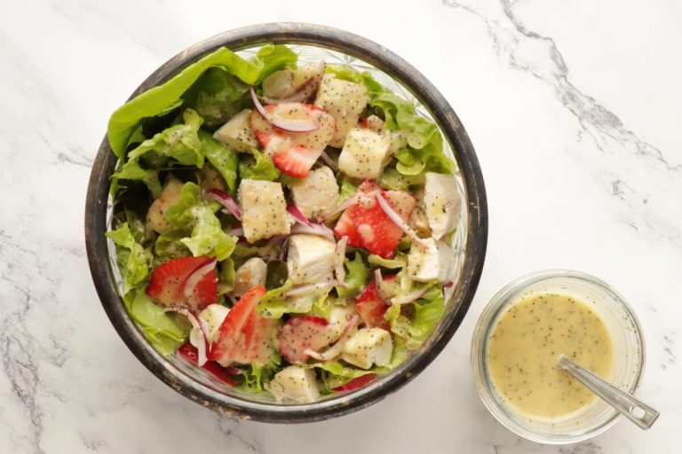 Step 5 - Keto Strawberry Chicken Poppyseed Salad