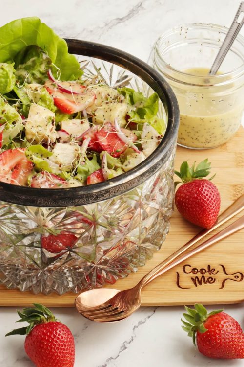 Keto Strawberry Chicken Poppyseed Salad