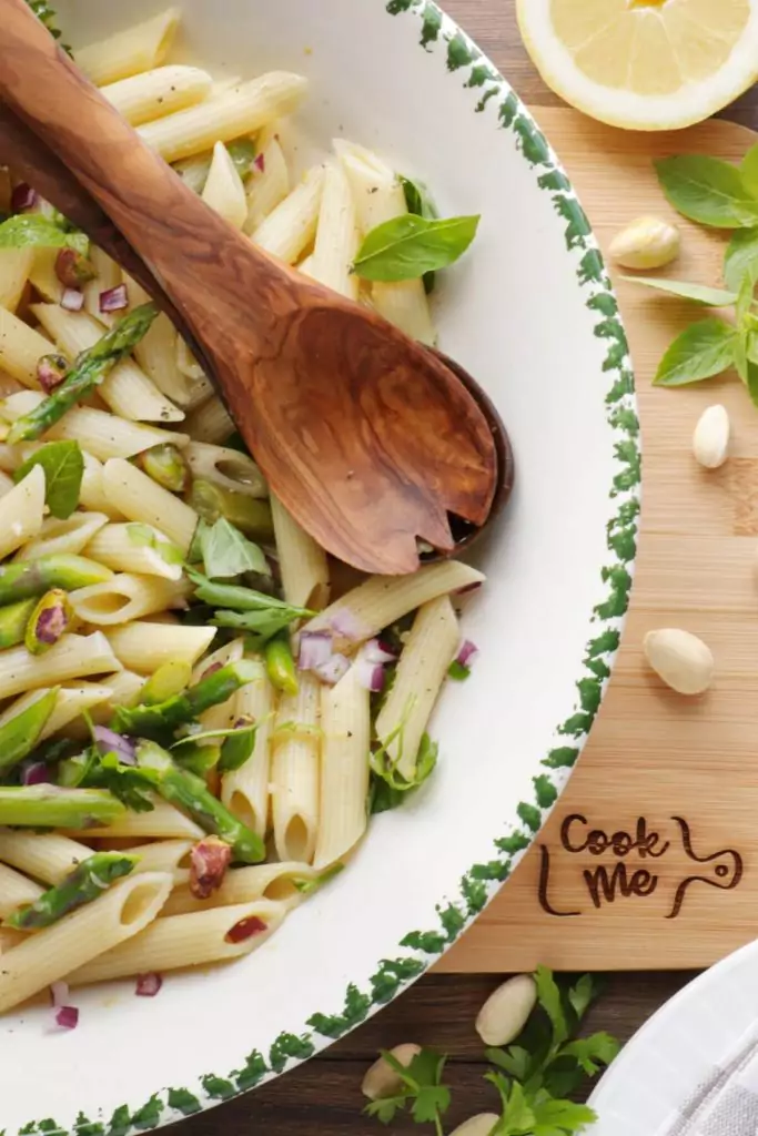 Lemon Asparagus Pasta Salad
