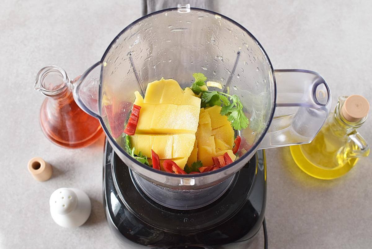 Mango Cilantro Salad Dressing (Gluten Free, Made in a Blender)