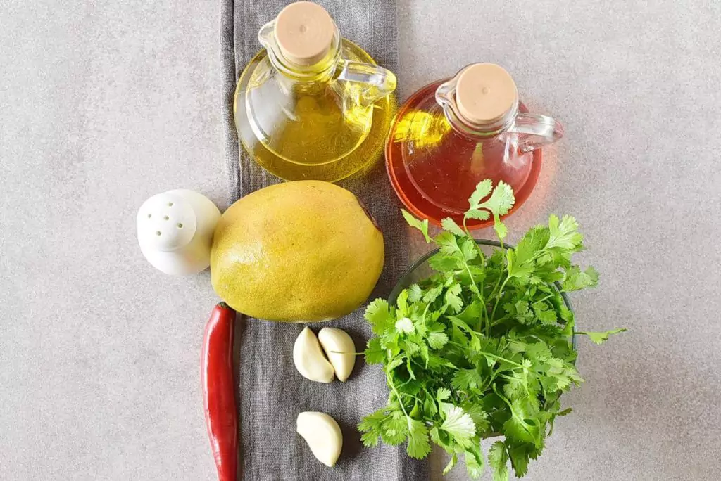 Ingredients for Creamy Mango Cilantro Salad Dressing