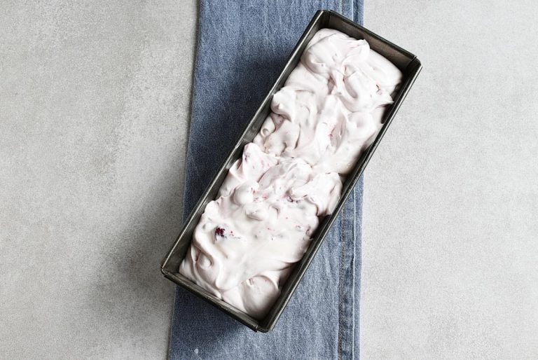 Step 3 - No-Churn Cherry Chunk Amaretto Ice Cream