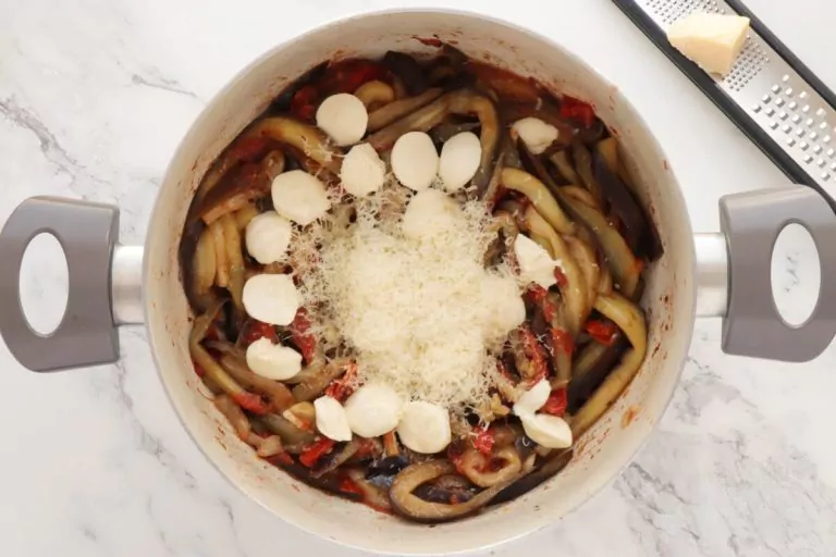 Step 6 - One-Pot Italian Eggplant Noodle Parmesan