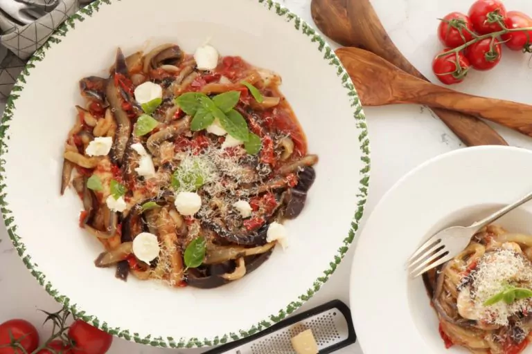 Step 7 - One-Pot Italian Eggplant Noodle Parmesan