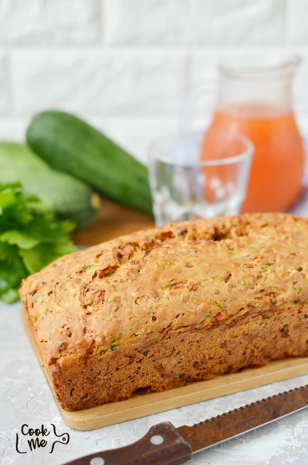 Savory Zucchini Cheddar Quick Bread Recipe Cook Me