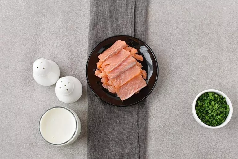 Step 1 - Scrambled Eggs with Smoked Salmon