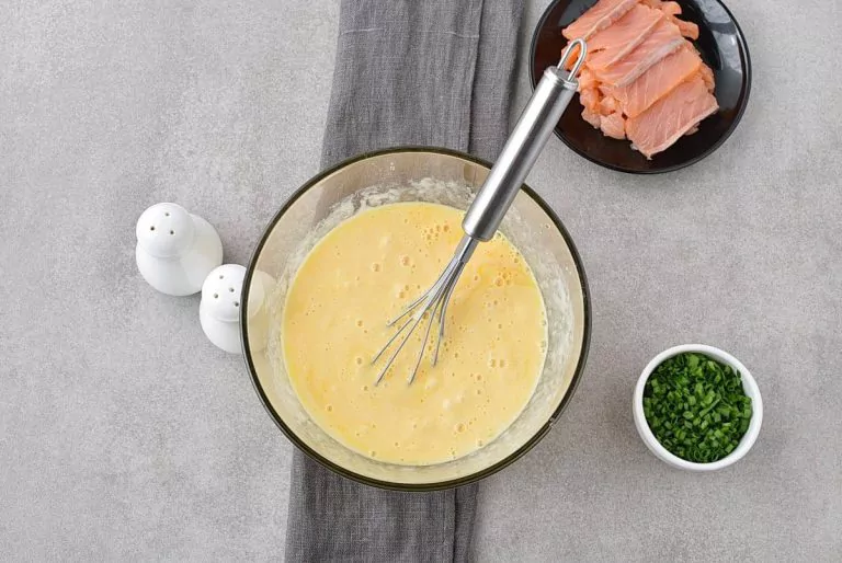 Step 2 - Scrambled Eggs with Smoked Salmon