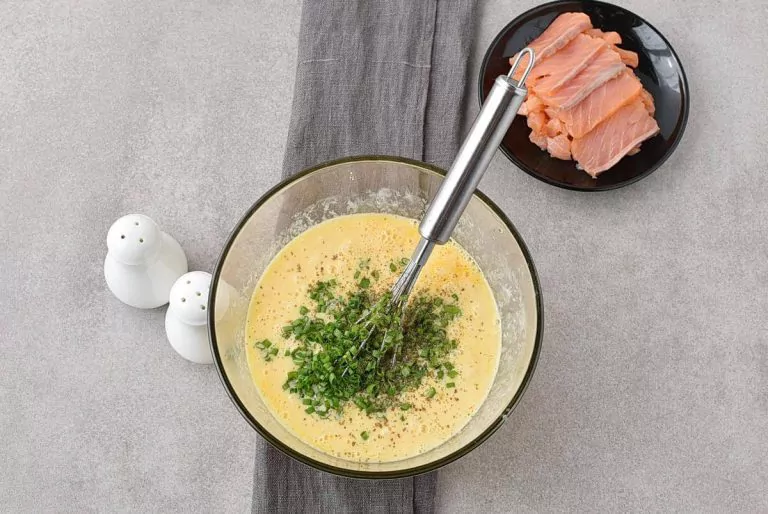 Step 3 - Scrambled Eggs with Smoked Salmon