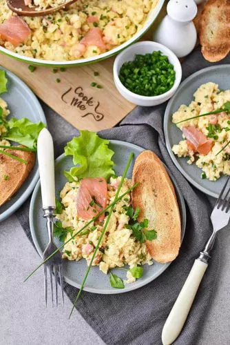 Scrambled Eggs with Smoked Salmon