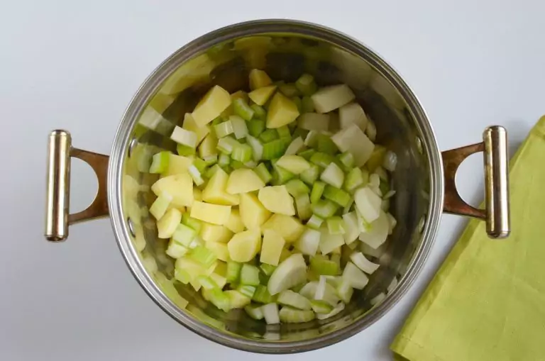 Step 2 - Vegan Broccoli Basil Potato Soup