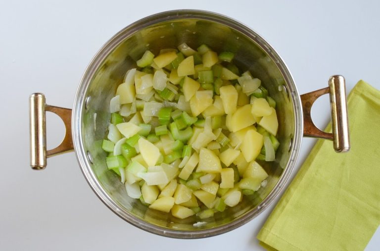 Step 2 - Vegan Broccoli Basil Potato Soup