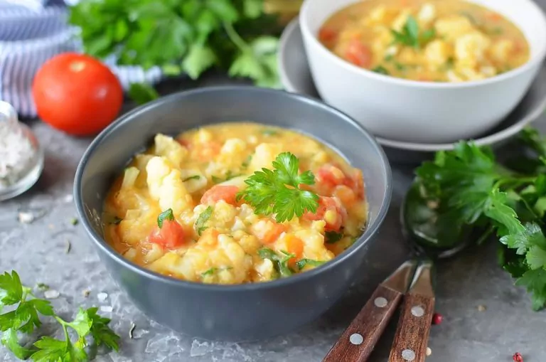 Step 7 - Vegan Italian Split Pea Cauliflower Stew