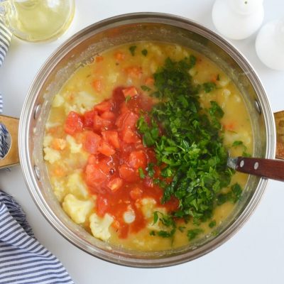 Vegan Italian Split Pea Cauliflower Stew recipe - step 6