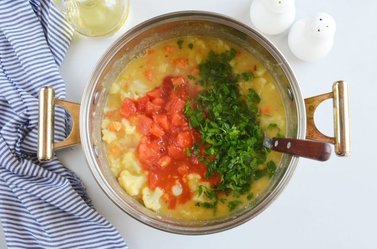 Step 6 - Vegan Italian Split Pea Cauliflower Stew