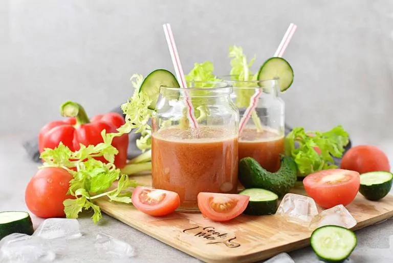 Step 3 - Vegetable Juice with Tomatoes & Cucumber