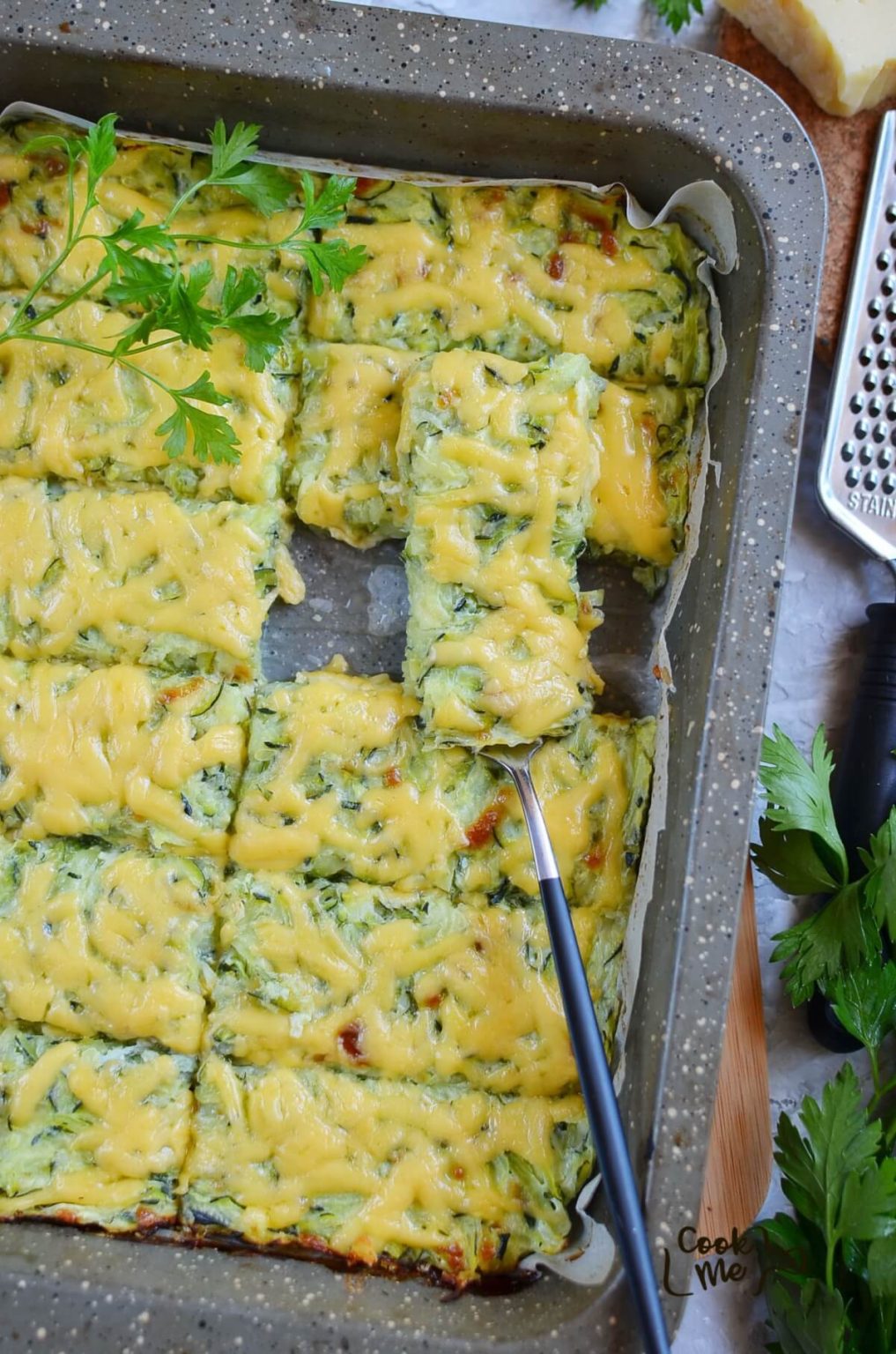 Keto Cheesy Zucchini Breadsticks Recipe Cook.me Recipes