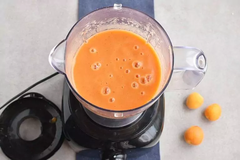 Step 2 - Apricot Strawberry Coconut Smoothie