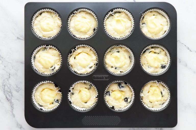 Step 8 - Blueberry Cream Cheese Muffins