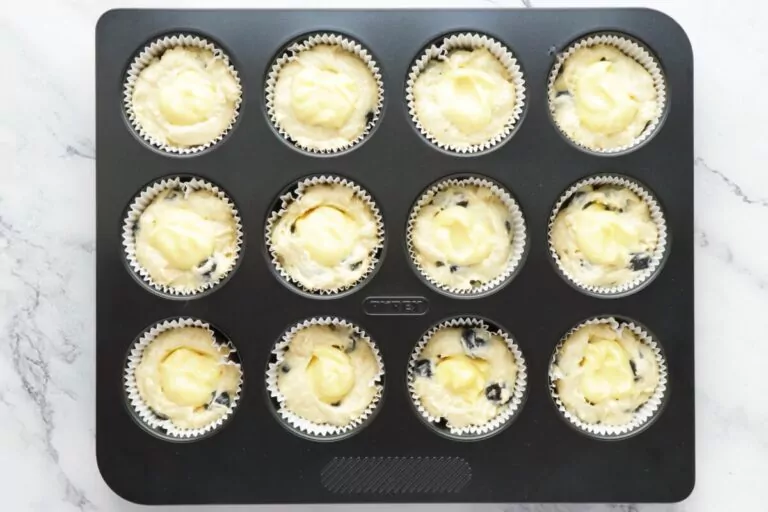 Step 8 - Blueberry Cream Cheese Muffins