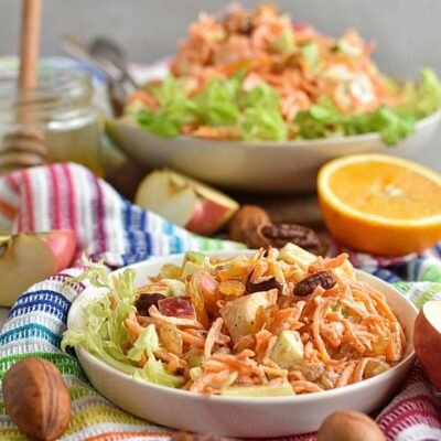 Carrot Apple Salad with Yogurt Dressing Recipes– Homemade Carrot Apple Salad with Yogurt Dressing– Easy Carrot Apple Salad with Yogurt Dressing