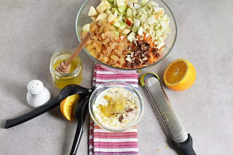 Step 2 - Carrot Apple Salad with Yogurt Dressing