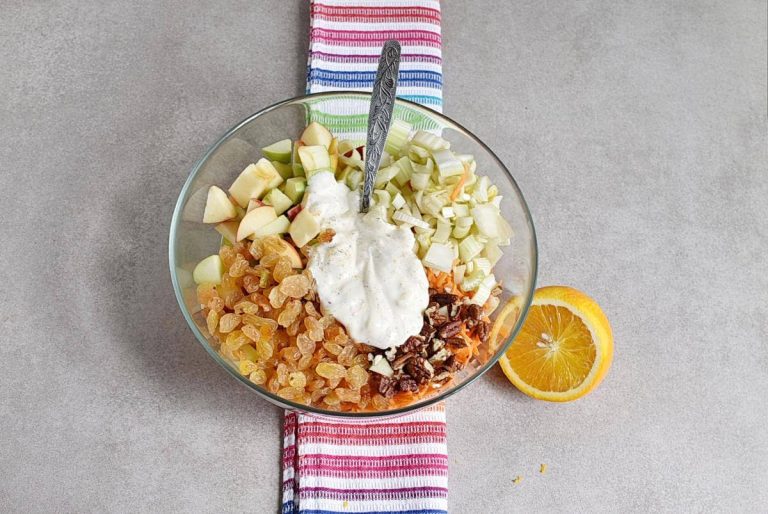 Step 3 - Carrot Apple Salad with Yogurt Dressing