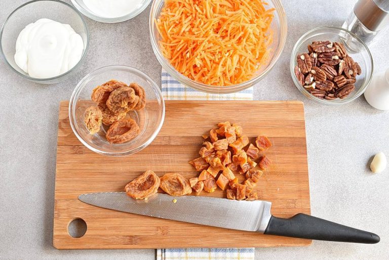 Step 1 - Carrot Salad with Apricots and Pecans