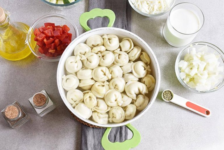 Step 2 - Cheese Tortellini Bake with Zucchini