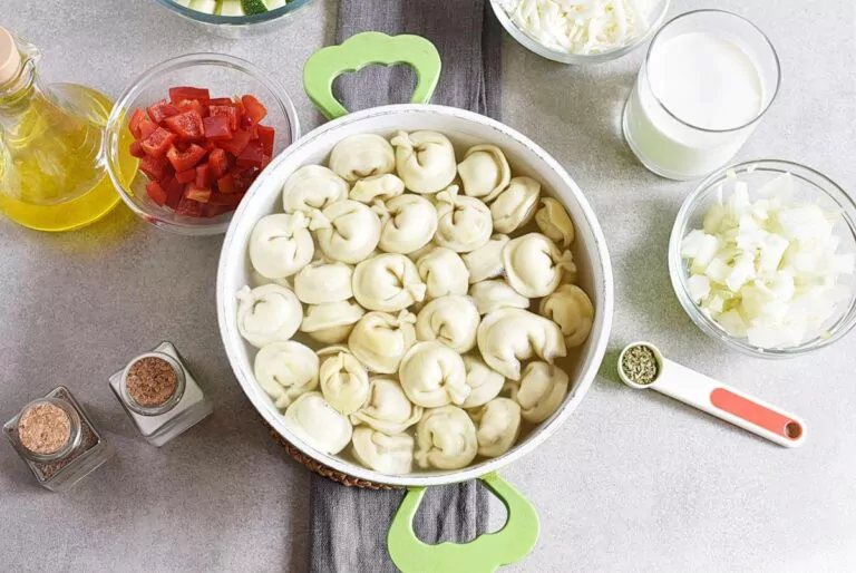 Step 2 - Cheese Tortellini Bake with Zucchini