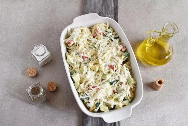 Step 6 - Cheese Tortellini Bake with Zucchini