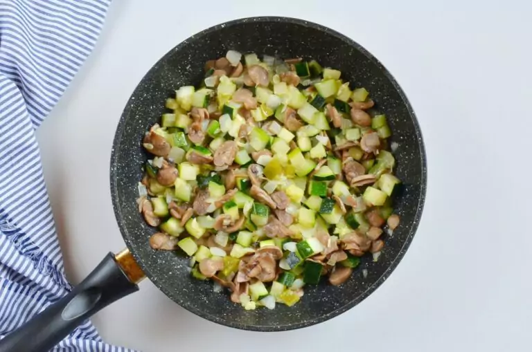 Step 2 - Cheesy Vegetable Egg Dish