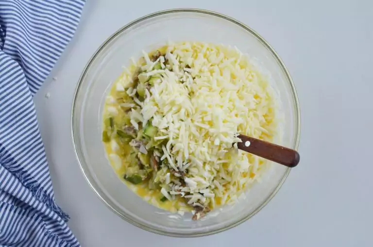 Step 5 - Cheesy Vegetable Egg Dish