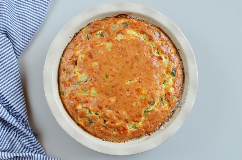 Cheesy Vegetable Egg Dish recipe - step 7