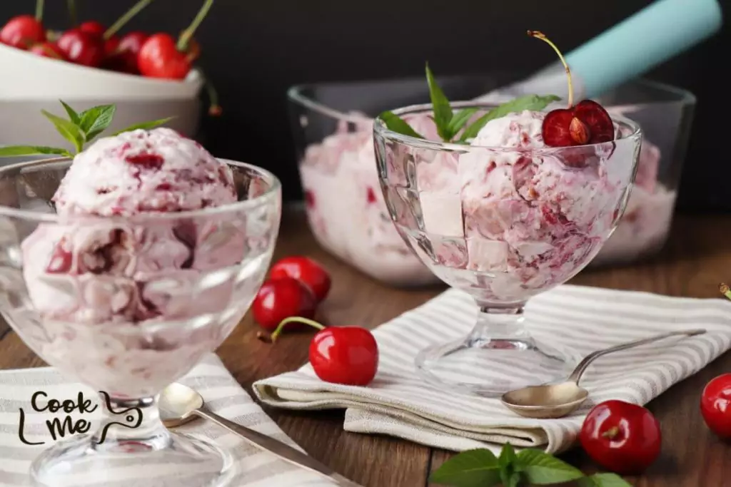 Cherry, Mint & Mascarpone Ice Cream