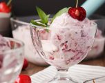 Cherry, Mint & Mascarpone Ice Cream