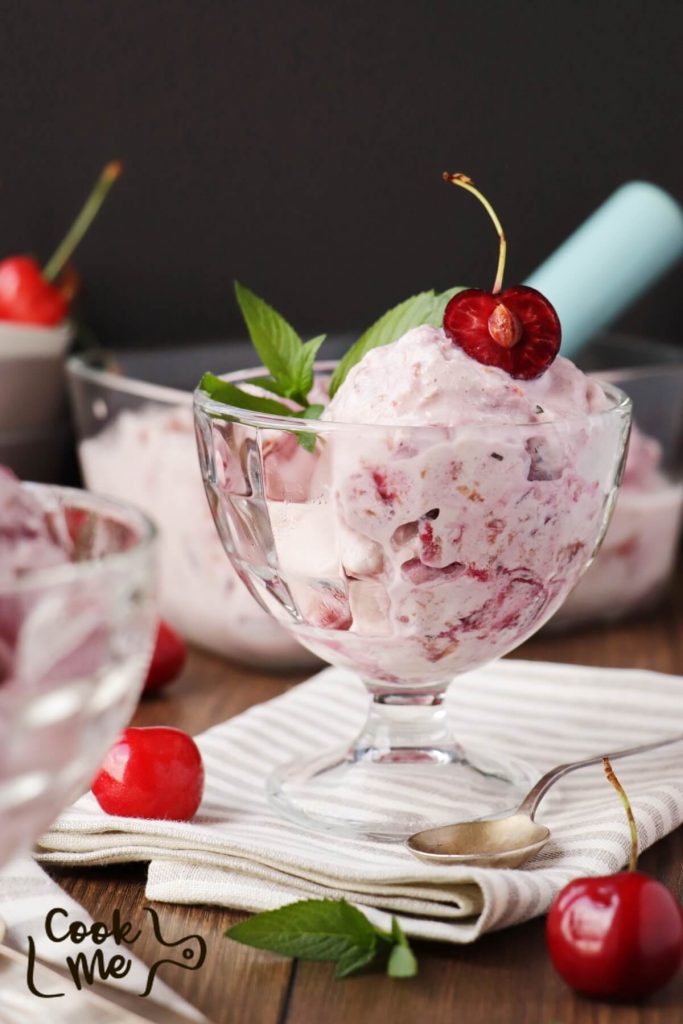 Cherry, Mint & Mascarpone Ice Cream