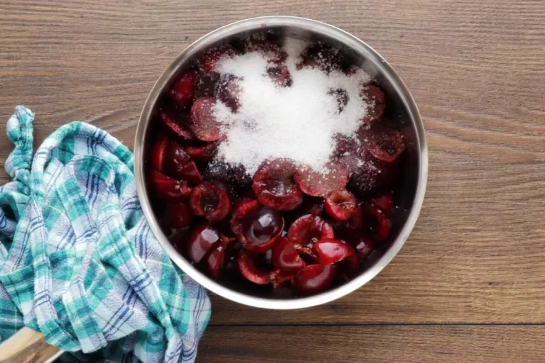 Step 1 - Cherry, Mint & Mascarpone Ice Cream