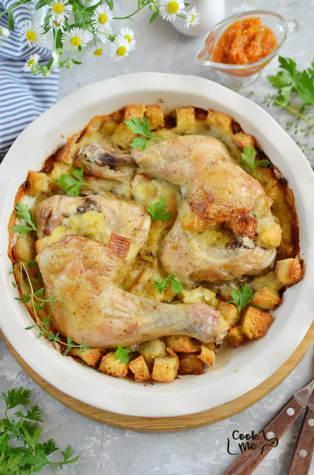 Chicken Legs and Stove Top Stuffing