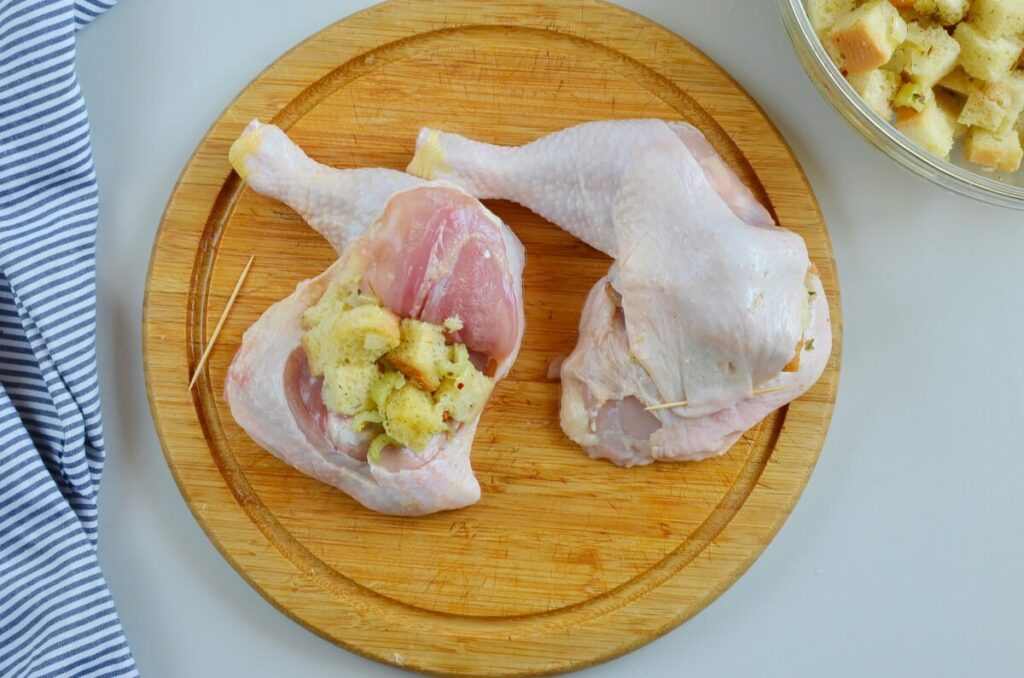 Roasted Chicken Legs & Stuffing recipe - step 4