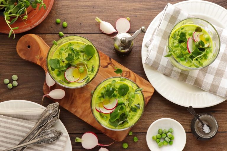 Step 5 - Chilled Green Pea Soup