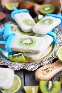 Creamy Kiwi Key Lime Popsicles