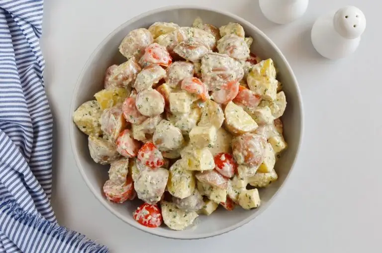 Step 5 - Creamy Pesto Caprese Potato Salad