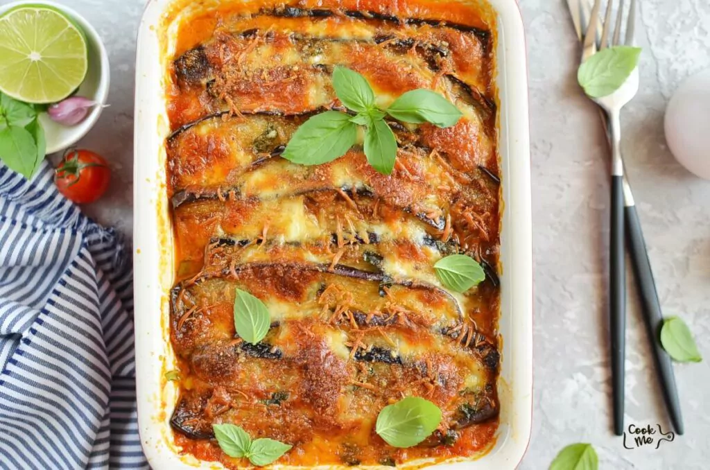 Eggplant Parmesan with Crisp Crumb Topping