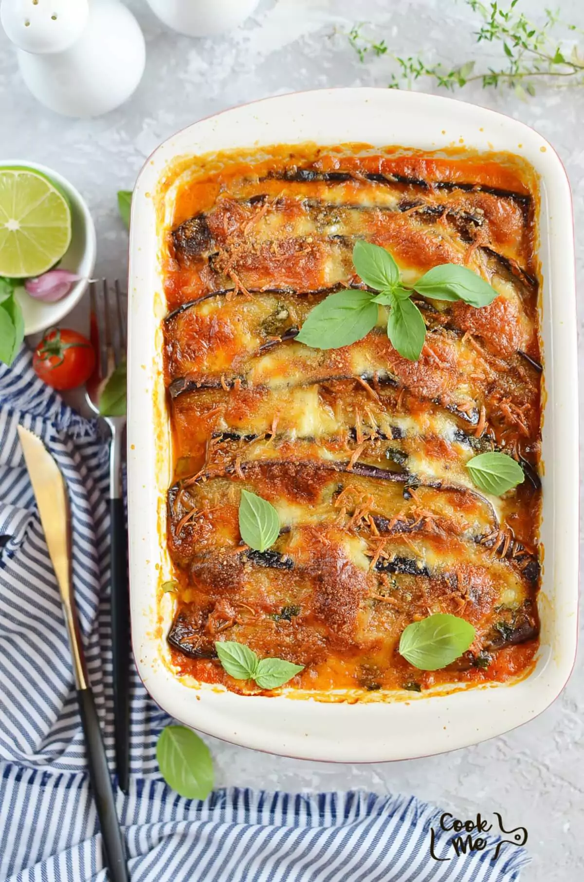 Eggplant Parmesan with Crisp Crumb Topping