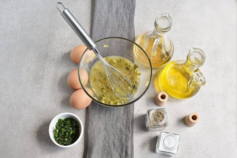 Step 1 - Gribiche (Hard-Boiled Egg) Dressing
