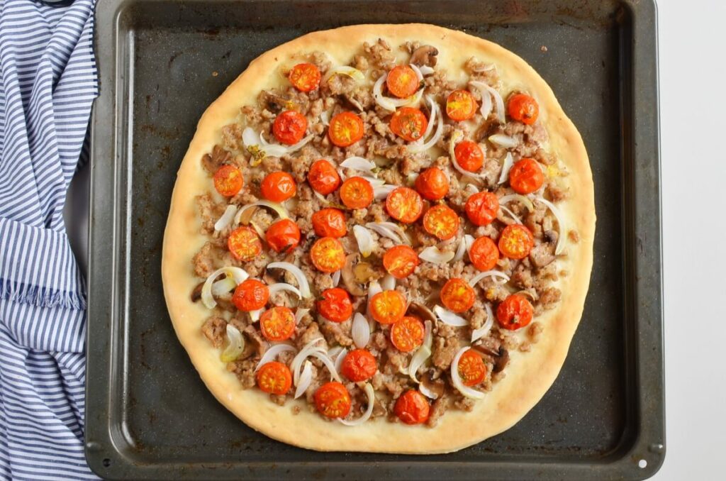 Homemade Fresh Tomato Pizza recipe - step 6